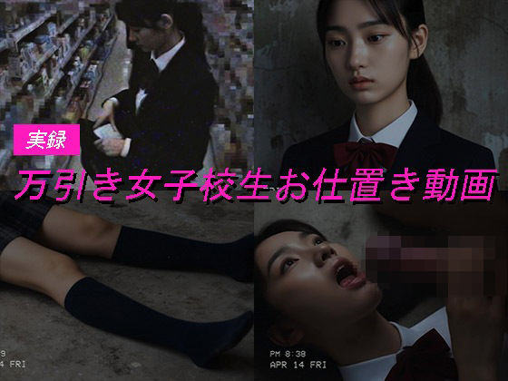 【クソエロ】万引き女子校生のお仕置き謝罪動画 4｜Blue Frames