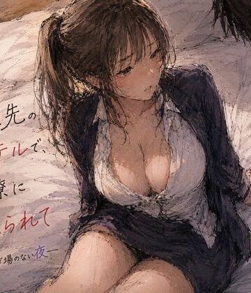 【クソエロ】出張先のホテルで、同僚に見られて ―逃げ場のない夜―｜夜更かし同盟