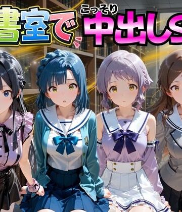 【クソエロ】図書室でこっそり中出しSEX ア○ドルマスターミリオンライブ編｜金色の玉転がし