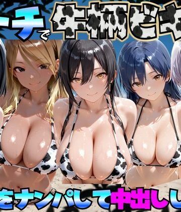【クソエロ】ビーチで牛柄のビキニの美女をナンパして中出しした話 ア◯ドルマスターミリオンライブ！編｜エロマンガ島2