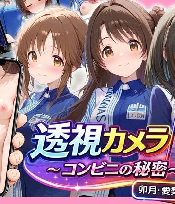 【クソエロ】透視カメラ〜コンビニの秘密〜 卯月・愛梨・文香編｜アイポスラボ