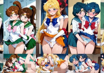 【クソエロ】セーラー戦士が悪の美少女戦士にふたなり乱暴される（おまけCG付き）｜人工智楽団