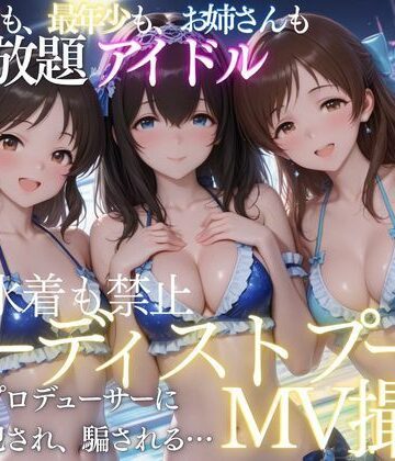 【クソエロ】ヌーディストプールでアイドルがプロデューサーに犯●れる｜ちひたく