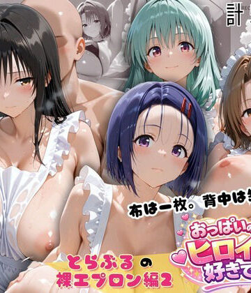 【クソエロ】とらぶる 裸エプロン 布一枚の向こうで four girls｜おっぱいの大きなヒロインは好きですか？
