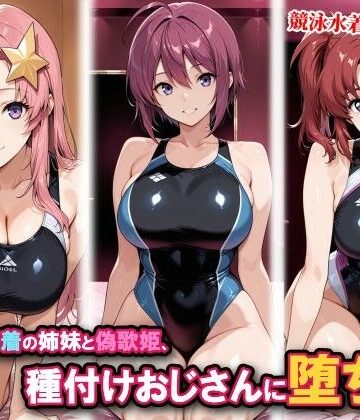 【クソエロ】競泳水着の姉妹と偽歌姫、種付けおじさんに堕ちる｜チョベリバ