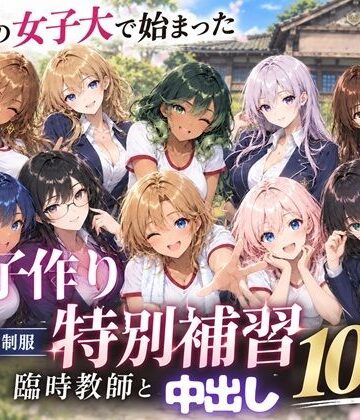 【クソエロ】田舎の女子大で始まった子作り特別補習 〜臨時教師の濃厚中出し10連発〜｜月見どらいばー