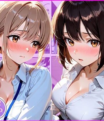 【クソエロ】残業中に訳あり新卒OL達が男の取り合いでご奉仕勝負した話｜AA ダブルエース