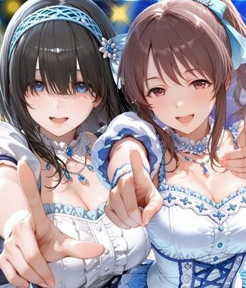 【クソエロ】昼は清純アイドル夜は生オナホ生活 鷺●文香＆三●美優｜AI極楽クラブ