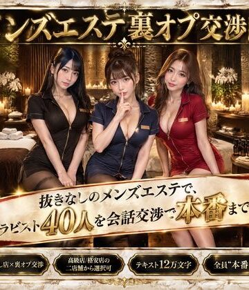 【クソエロ】メンズエステ裏オプ交渉師〜抜きなしの店で、セラピスト40人を本番まで落とす〜｜流出保管庫