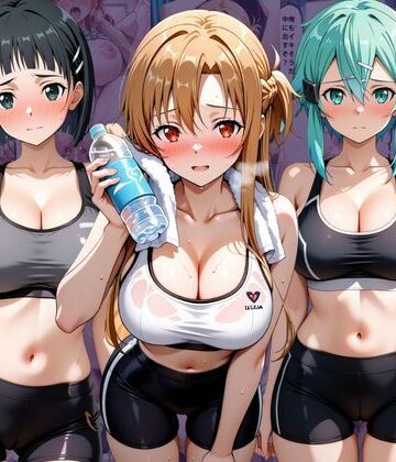 【クソエロ】ジムに来た美女会員と孕ませセックスした話 ソードア〇トオンライン編｜おんまこ充電