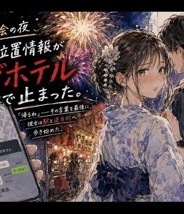 【クソエロ】花火大会の夜、彼女の位置情報がラブホテルで止まった。｜あまいろ堂