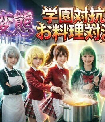 【クソエロ】裸にエプロン 学園対抗変態お料理対決｜AI IMEKURI