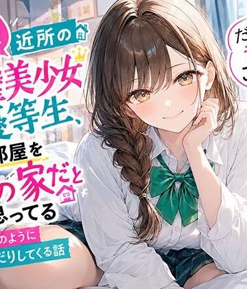 【クソエロ】【悲報】近所の完璧美少女優等生、俺の部屋を自分の家だと思ってる「だって昔からこうじゃん？」と当たり前のようにおねだりしてくる話｜おみあし本舗