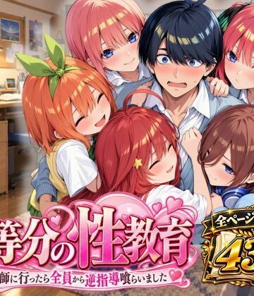 【クソエロ】五等分の性教育〜家庭教師に行ったら全員から逆指導喰らいました〜｜アシタノトビラ