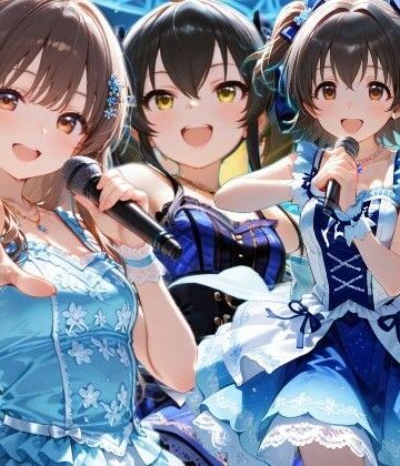 【クソエロ】昼はアイドル夜は生オナホ生活 橘●りす＆赤●みりあ＆的●梨沙｜AI極楽クラブ