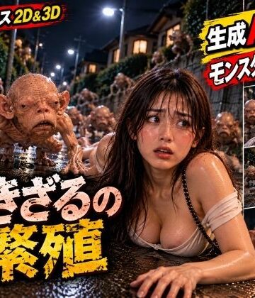 【クソエロ】【生成AI動画】『なきざるの繫殖』エロティック・ホラーシリーズ2｜サンタ・クルスへの長い旅